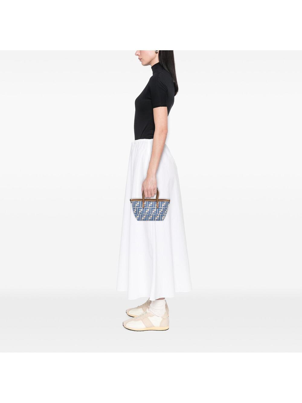 Fendi Mini Zucca Jacquard Roll Satchel #307676F70B - Picture 6 of 6
